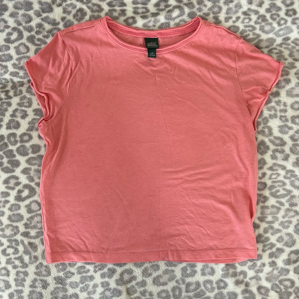 Pink crop tshirt